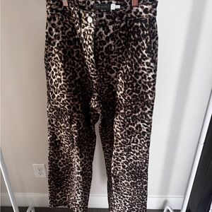 Leopard Print Ankle Pants